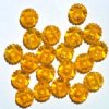 20 12x4mm Dark Yellow Two Hole Sunflowers